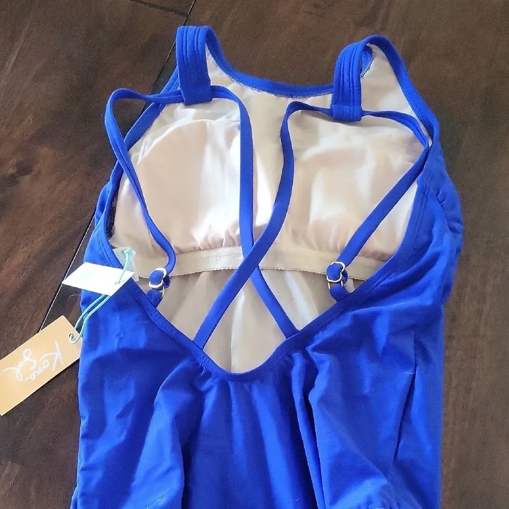 Kona Sol Royal Blue Women's One Piece Swimsuit